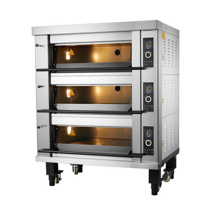 High-performance electrical commercial deck ovens for Bagels, baguettes, European bread baking